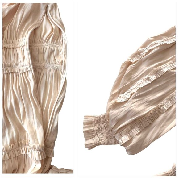 Ulla Johnson Gemma Plisse Mini Dress In Dawn, Size 6, New with Tag, $575 MSRP - Picture 13 of 16